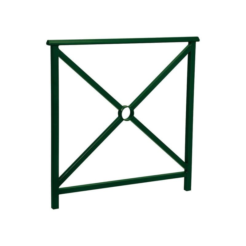 Cityscape Direct Lisbon Railing 1000mm / Cross / Green (RAL 6005)