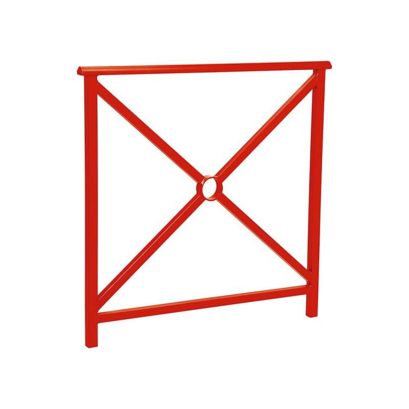 Cityscape Direct Lisbon Railing 1000mm / Cross / Red (RAL 3020)