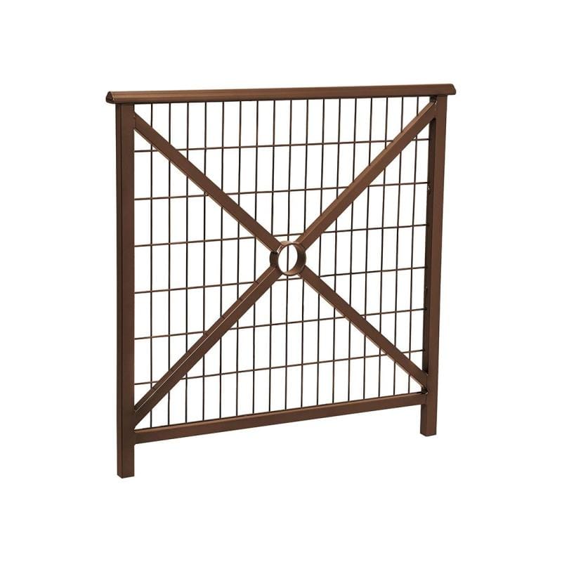 Cityscape Direct Lisbon Railing 1000mm / Mesh / Brown (RAL 8017)