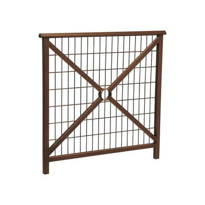 Cityscape Direct Lisbon Railing 1000mm / Mesh / Brown (RAL 8017)