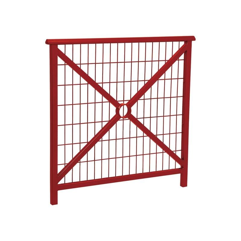 Cityscape Direct Lisbon Railing 1000mm / Mesh / Burgundy (RAL 3004)