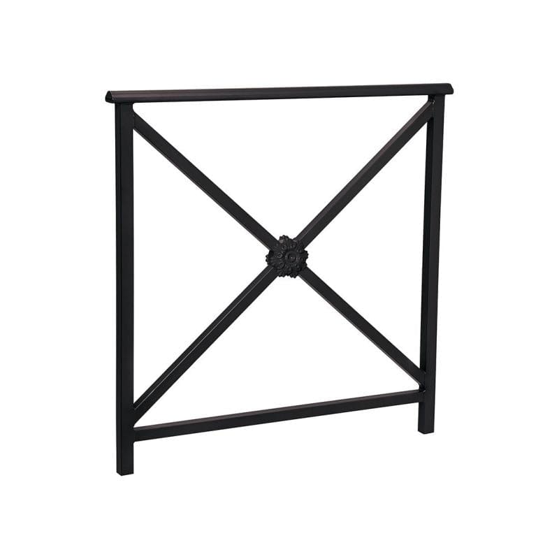 Cityscape Direct Lisbon Railing 1000mm / Rosette / Black (RAL 9005)