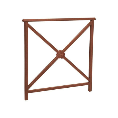 Cityscape Direct Lisbon Railing 1000mm / Rosette / Corten Effect