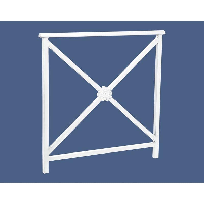 Cityscape Direct Lisbon Railing 1000mm / Rosette / White (RAL 9010)