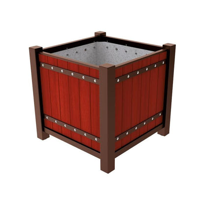 Cityscape Direct Sarlat Planter 1060 x 1060 x 960mm high / Brown (RAL 8017) / Mahogany