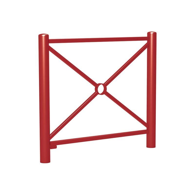 Cityscape Direct Dome Top Railing 1072mm / Burgundy (RAL 3004)