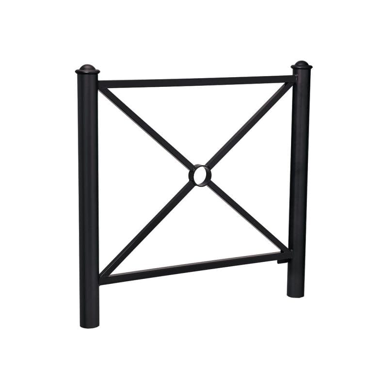 Cityscape Direct Province Agora Railing 1072mm / Cross / Black (RAL 9005)