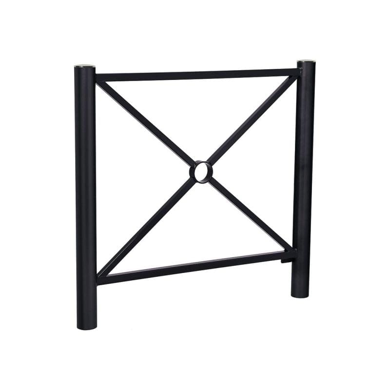 Cityscape Direct Province Brushed Steel Railing 1072mm / Cross / Black (RAL 9005)