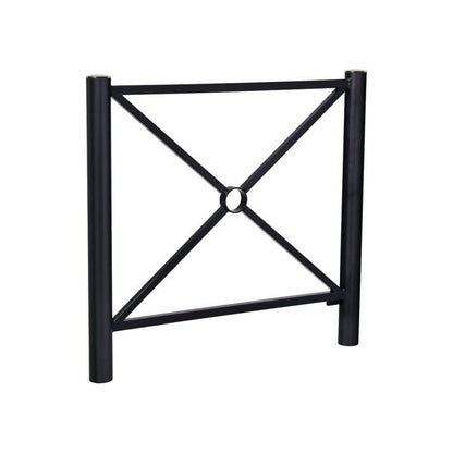 Cityscape Direct Province Brushed Steel Railing 1072mm / Cross / Black (RAL 9005)