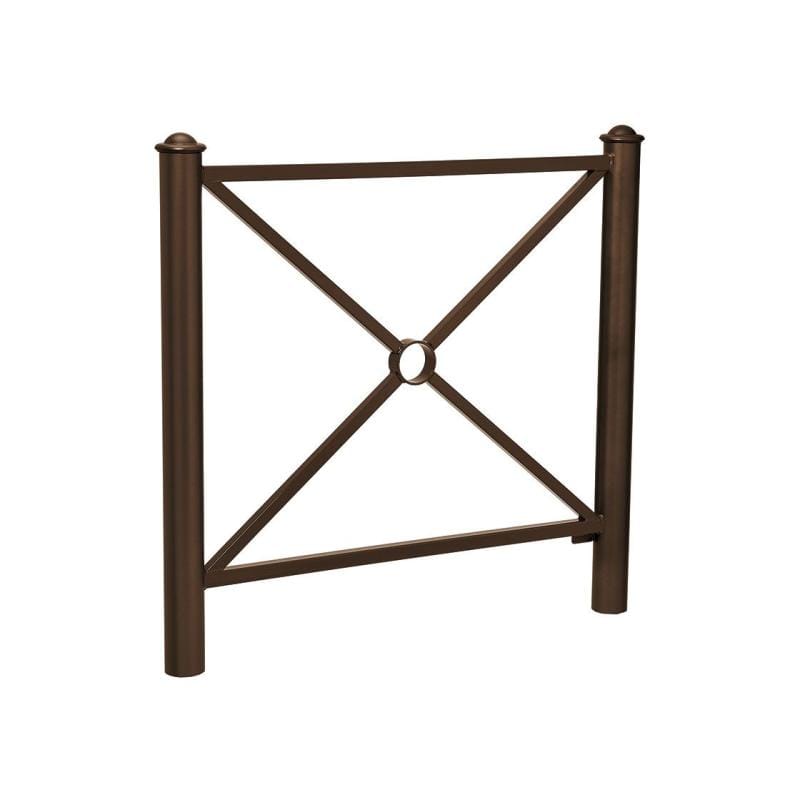 Cityscape Direct Province Agora Railing 1072mm / Cross / Brown (RAL 8017)