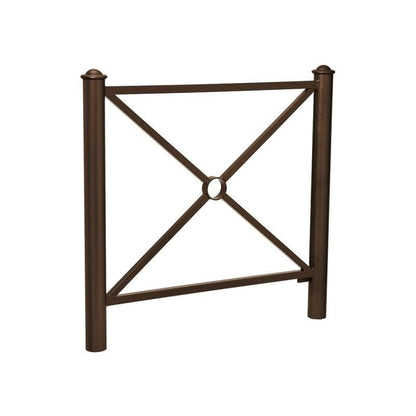 Cityscape Direct Province Agora Railing 1072mm / Cross / Brown (RAL 8017)