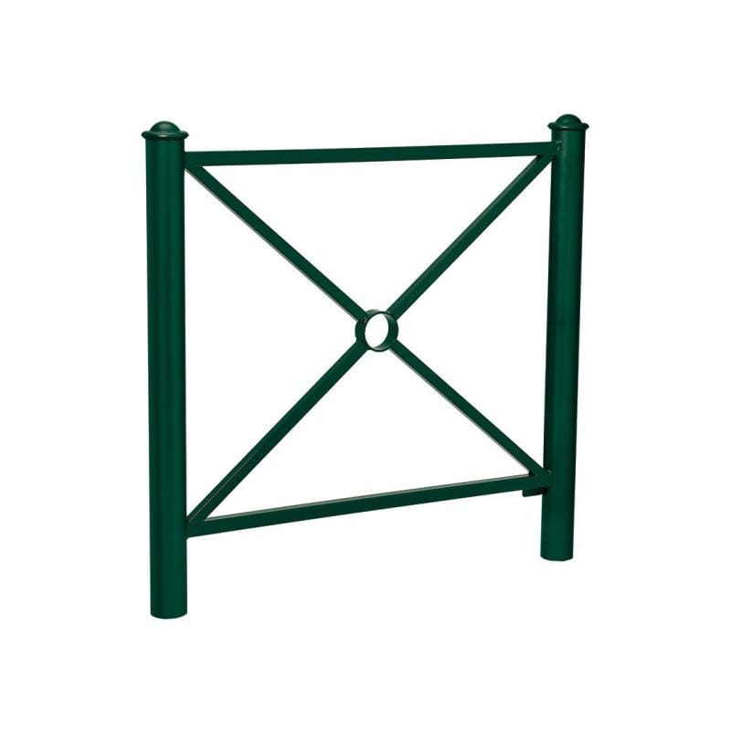 Cityscape Direct Province Agora Railing 1072mm / Cross / Green (RAL 6005)