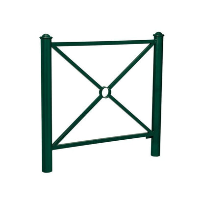 Cityscape Direct Province Agora Railing 1072mm / Cross / Green (RAL 6005)