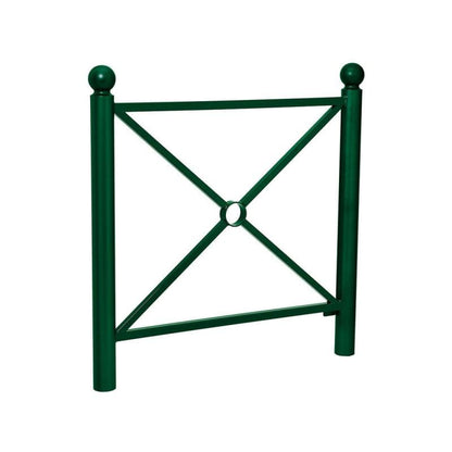 Cityscape Direct Province Sphere Railing 1072mm / Cross / Green (RAL 6005)