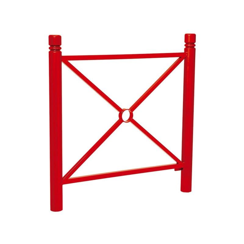Red Factor Railing Province City Railing | Road Side and Pavement Railings | Barriers ...