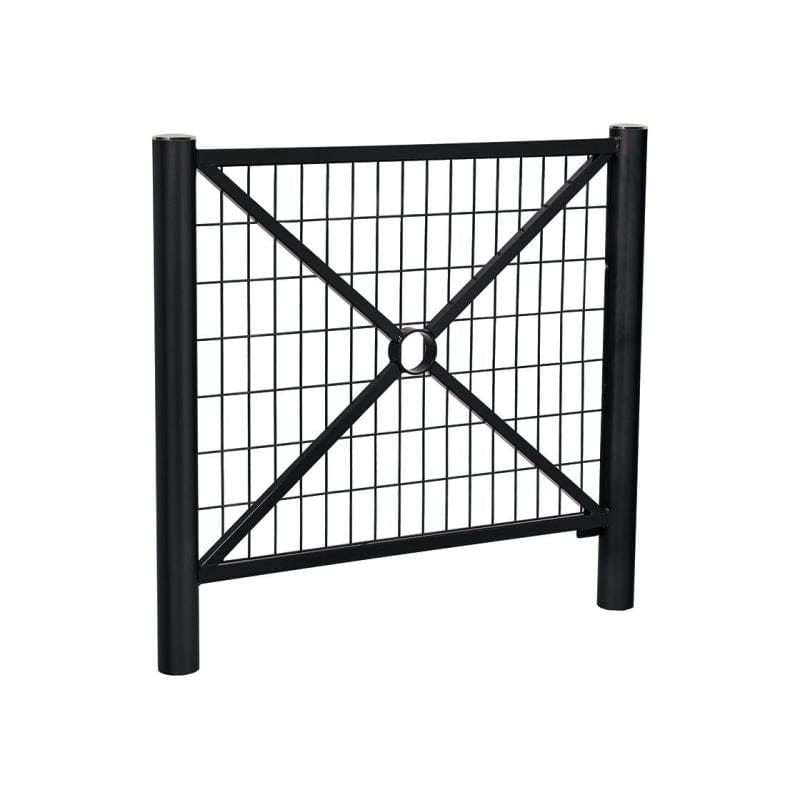 Cityscape Direct Province Brushed Steel Railing 1072mm / Mesh / Black (RAL 9005)