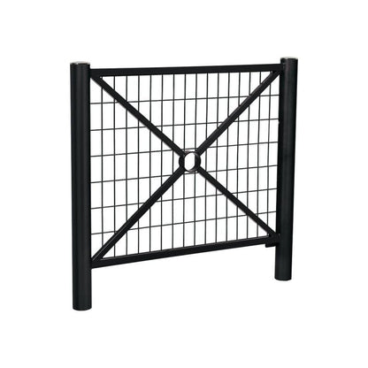 Cityscape Direct Province Brushed Steel Railing 1072mm / Mesh / Black (RAL 9005)