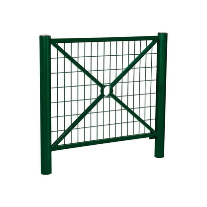 Cityscape Direct Province Brushed Steel Railing 1072mm / Mesh / Green (RAL 6005)