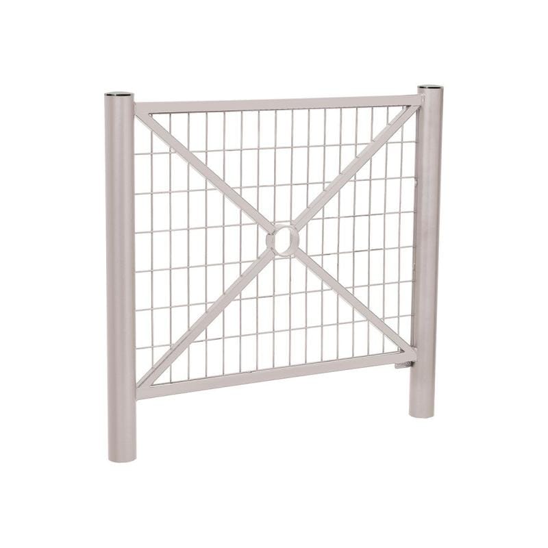 Cityscape Direct Province Brushed Steel Railing 1072mm / Mesh / Light Grey (RAL 7044)