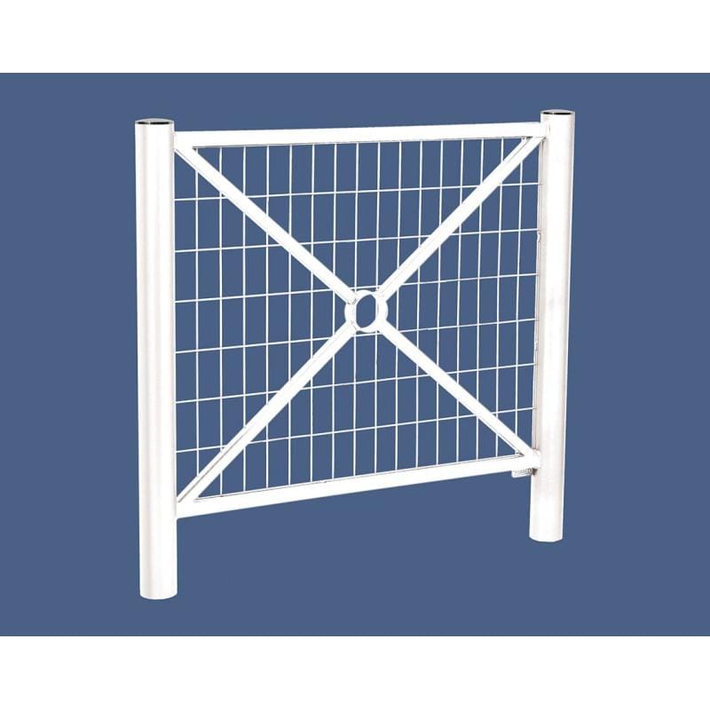 Cityscape Direct Province Brushed Steel Railing 1072mm / Mesh / White (RAL 9010)