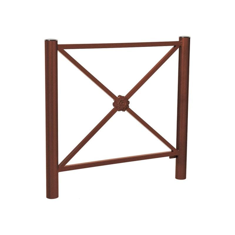 Cityscape Direct Province Brushed Steel Railing 1072mm / Rosette / Corten Effect