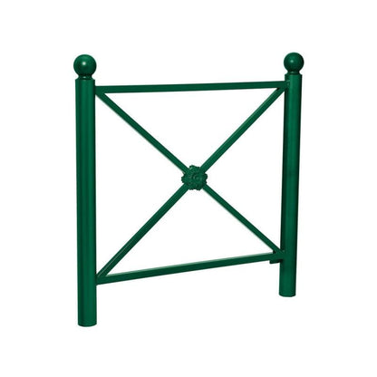Cityscape Direct Province Sphere Railing 1072mm / Rosette / Green (RAL 6005)
