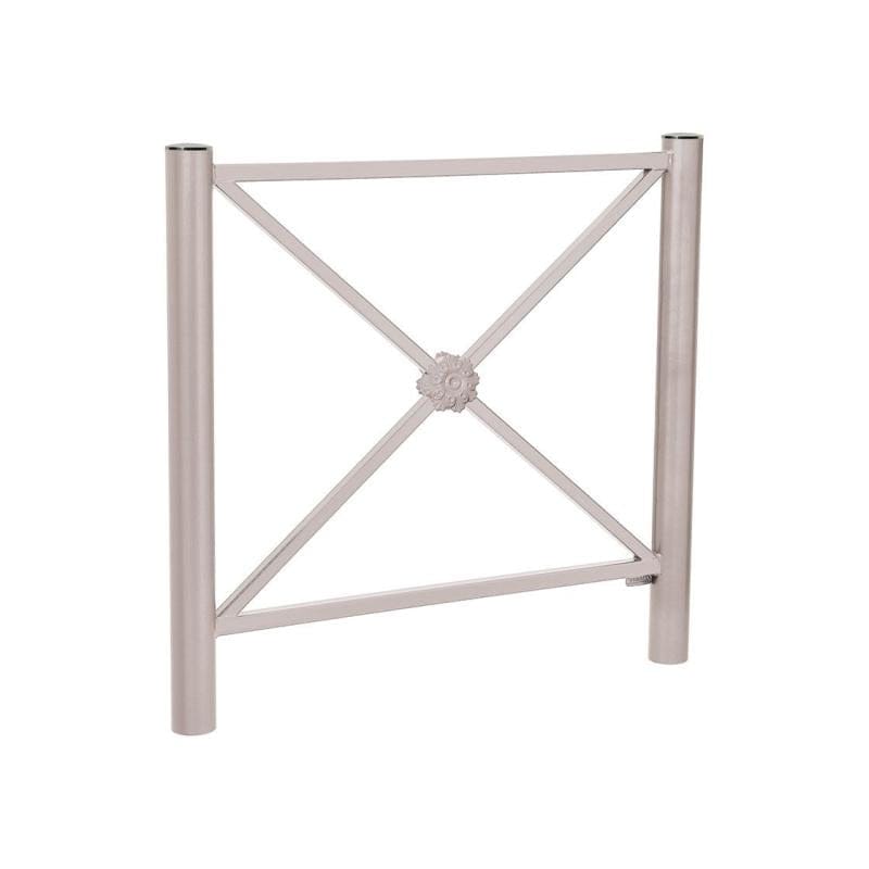 Cityscape Direct Province Brushed Steel Railing 1072mm / Rosette / Light Grey (RAL 7044)