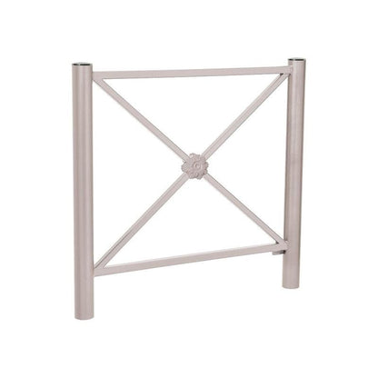 Cityscape Direct Province Brushed Steel Railing 1072mm / Rosette / Light Grey (RAL 7044)