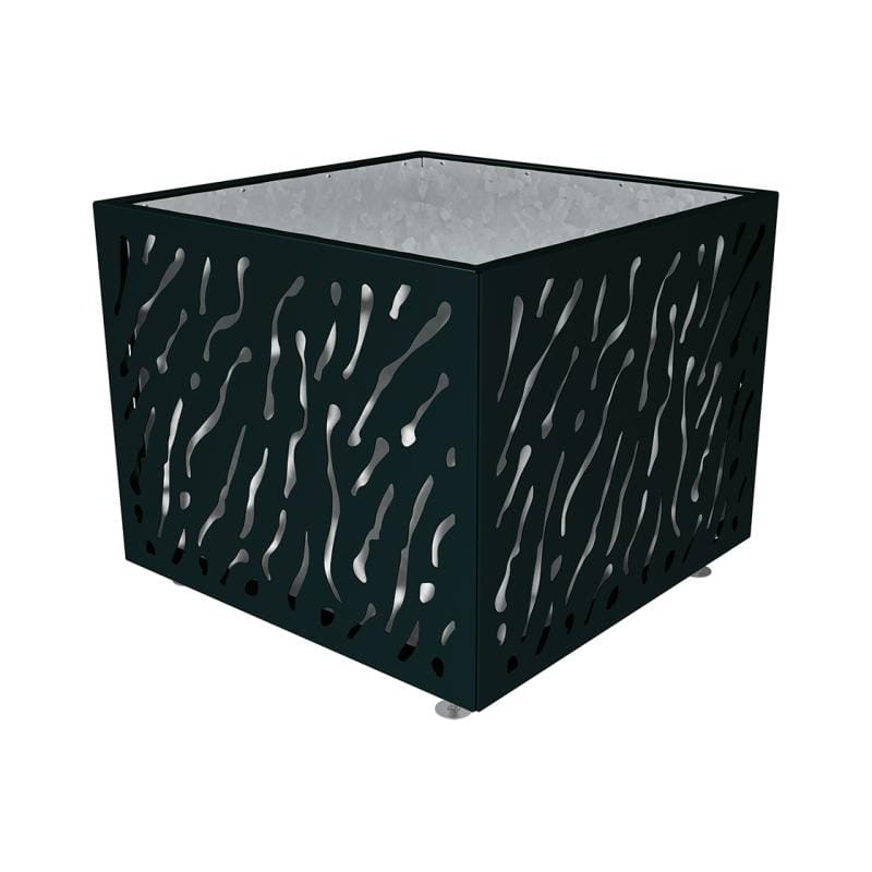 Cityscape Direct Venice Planter 1145 x 1145 x 960mm high / Black (RAL 9005) / Galvanised steel