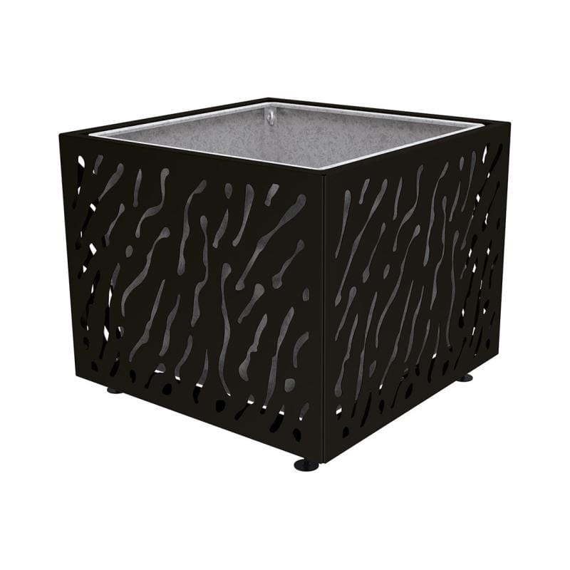 Cityscape Direct Venice Planter 1145 x 1145 x 960mm high / Black (RAL 9005) / With inserts for use with lifting rings
