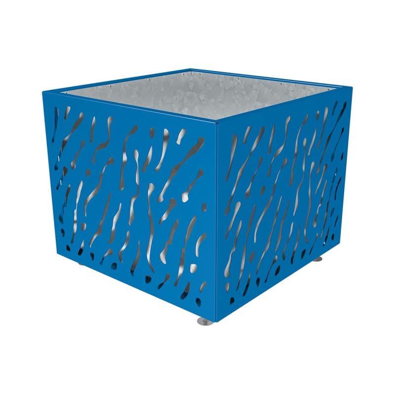 Cityscape Direct Venice Planter 1145 x 1145 x 960mm high / Blue (RAL 5010) / Galvanised steel