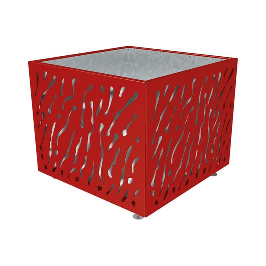 Cityscape Direct Venice Planter 1145 x 1145 x 960mm high / Burgundy (RAL 3004) / Galvanised steel