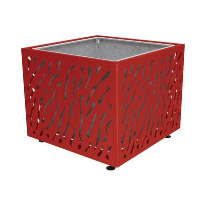 Cityscape Direct Venice Planter 1145 x 1145 x 960mm high / Burgundy (RAL 3004) / With inserts for use with lifting rings