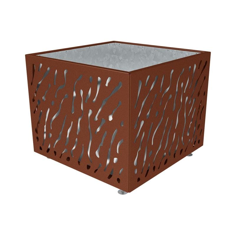 Cityscape Direct Venice Planter 1145 x 1145 x 960mm high / Corten Effect / Galvanised steel