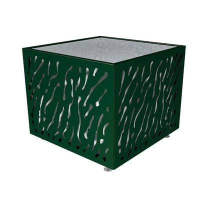 Cityscape Direct Venice Planter 1145 x 1145 x 960mm high / Green (RAL 6005) / Galvanised steel