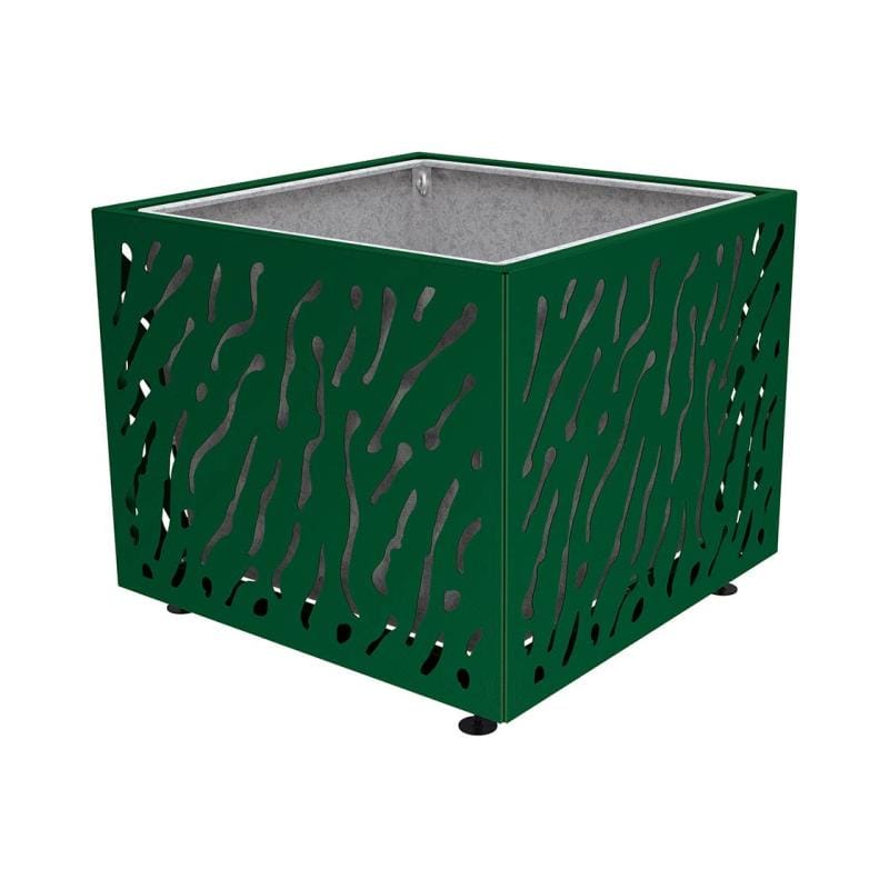 Cityscape Direct Venice Planter 1145 x 1145 x 960mm high / Green (RAL 6005) / With inserts for use with lifting rings