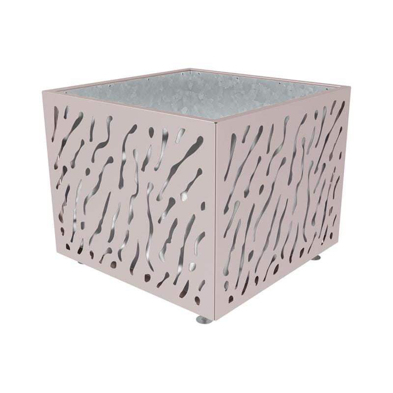 Cityscape Direct Venice Planter 1145 x 1145 x 960mm high / Light Grey (RAL 7044) / Galvanised steel
