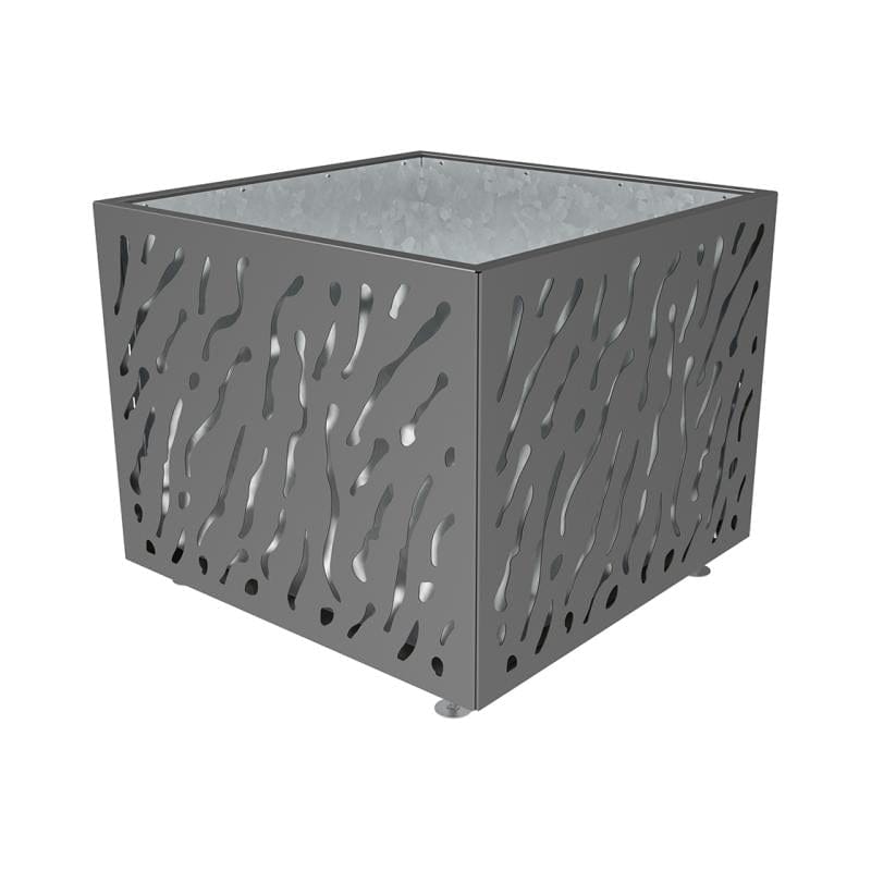 Cityscape Direct Venice Planter 1145 x 1145 x 960mm high / Procity Grey / Galvanised steel