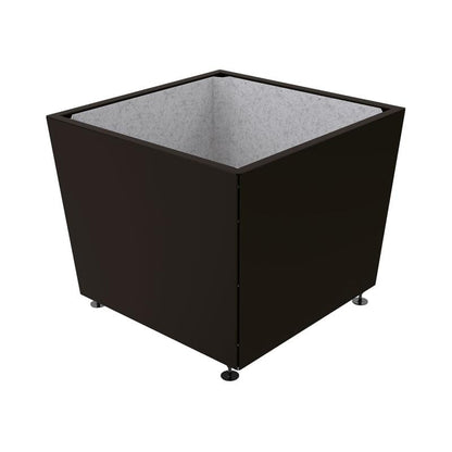 Cityscape Direct Olbia Planter 1170 x 1170 x 975mm high / Black (RAL 9005) / Galvanised steel