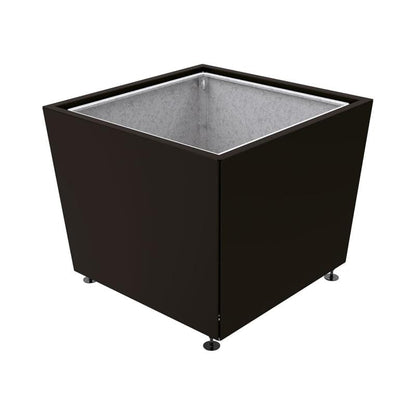 Cityscape Direct Olbia Planter 1170 x 1170 x 975mm high / Black (RAL 9005) / With inserts for use with lifting rings