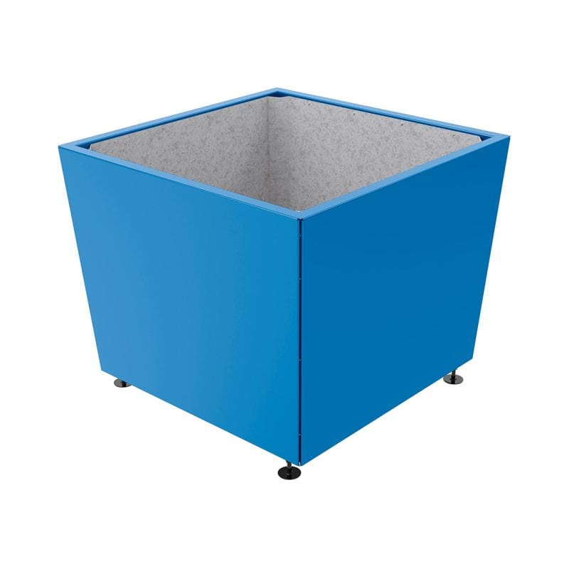 Cityscape Direct Olbia Planter 1170 x 1170 x 975mm high / Blue (RAL 5010) / Galvanised steel