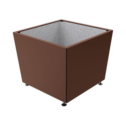 Cityscape Direct Olbia Planter 1170 x 1170 x 975mm high / Brown (RAL 8017) / Galvanised steel
