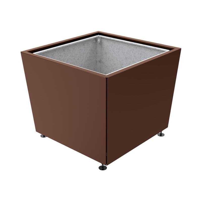 Cityscape Direct Olbia Planter 1170 x 1170 x 975mm high / Brown (RAL 8017) / With inserts for use with lifting rings