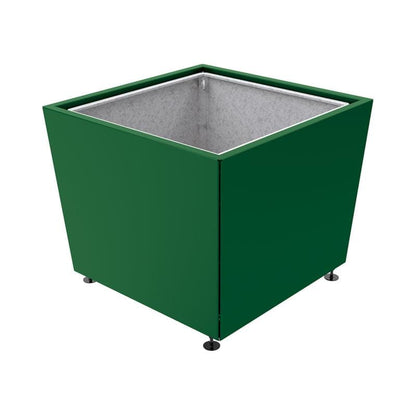 Cityscape Direct Olbia Planter 1170 x 1170 x 975mm high / Green (RAL 6005) / With inserts for use with lifting rings