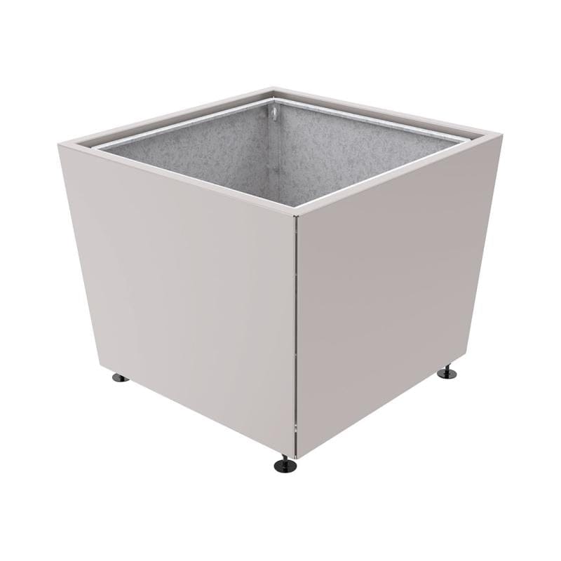 Cityscape Direct Olbia Planter 1170 x 1170 x 975mm high / Light Grey (RAL 7044) / With inserts for use with lifting rings