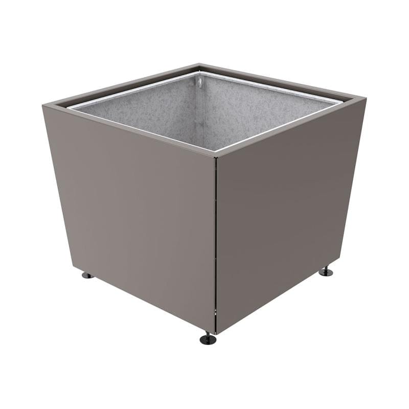 Cityscape Direct Olbia Planter 1170 x 1170 x 975mm high / Procity Grey / With inserts for use with lifting rings