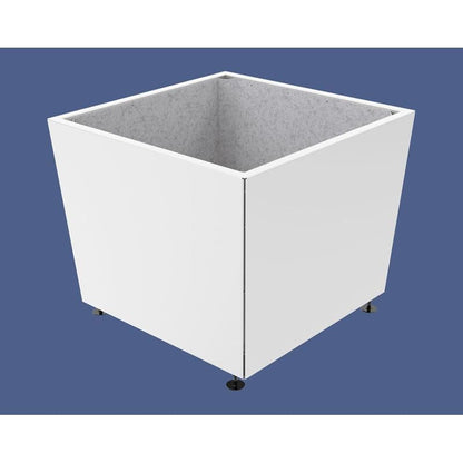 Cityscape Direct Olbia Planter 1170 x 1170 x 975mm high / White (RAL 9010) / Galvanised steel