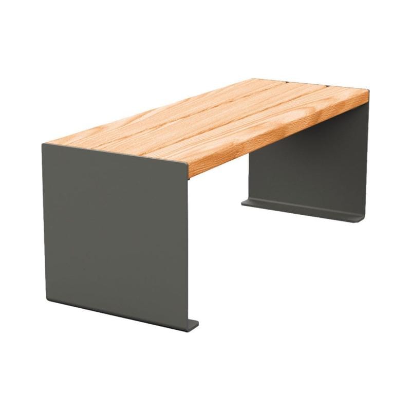 Cityscape Direct Kube Bench (Steel and Wood) 1200mm / Light Oak / Procity Grey