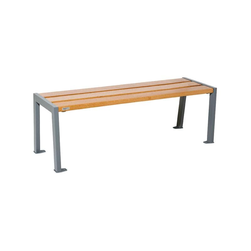 Cityscape Direct Silaos Bench (Steel and Wood) 1200mm / Light Oak / Procity Grey