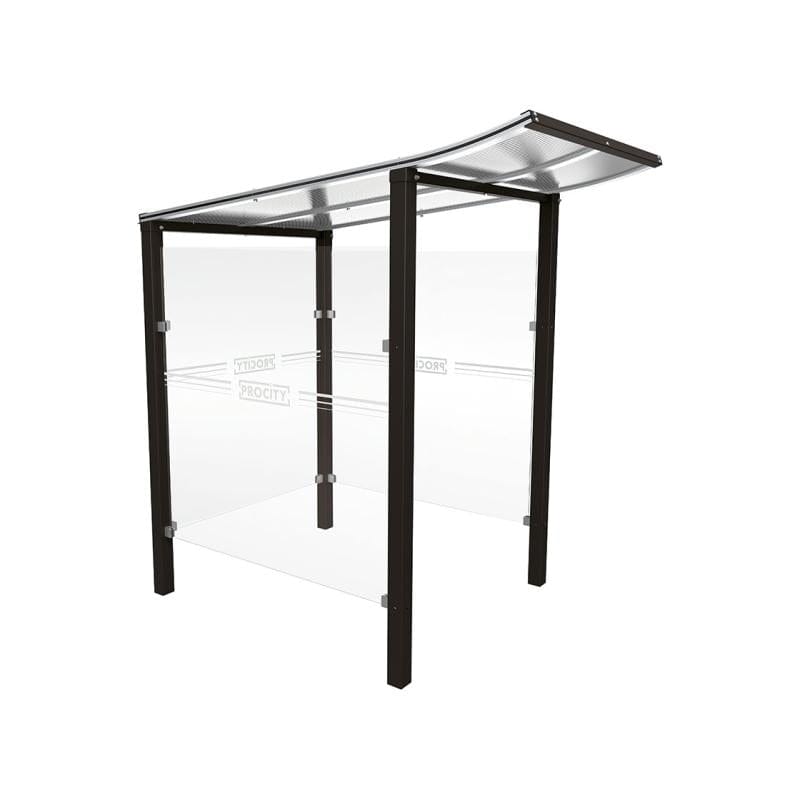 Cityscape Direct Modulo Cash/Ticket Machine Shelter 1300mm / Black (RAL 9005) / Concreting